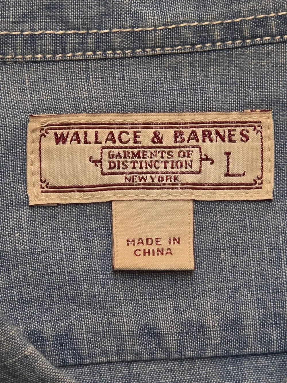 Wallace and Barnes Denim Shirt L